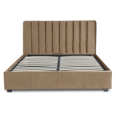 Ліжко Mebel Elit MARI Welur 140x200 см Бежевий - 3 Ліжко Mebel Elit MARI Welur 140x200 см Бежевий ME.MARI/140/BZ/V/LOZZPOJ фото - 3