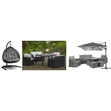 Садова парасоля з чохлом і LED Corciano SIENA SOLAR PANEL 300 см Антрацит 5901721052574 фото - 12