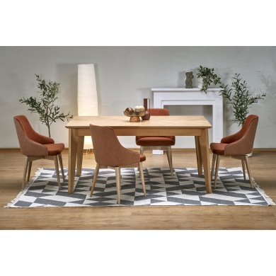 Обеденный стул поворотный Halmar MALAGA Корица V-PL-N-MALAGA-MAVEL44/STELAR54 фото - 11