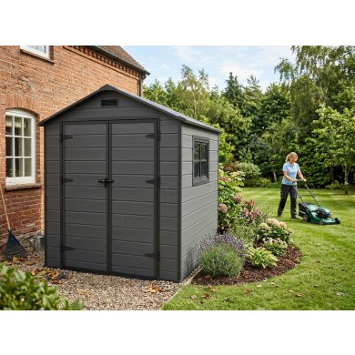 Садовий будиночок Garden Line STORVEN 182x181x219 см Чорний DOR3457 фото - 4