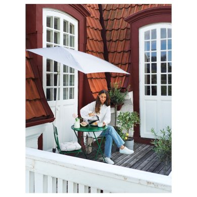 IKEA Садова парасоля LILLEO 150х100 см Сірий (ИКЕА ЛИЛЛЕО) 10504632 фото - 2