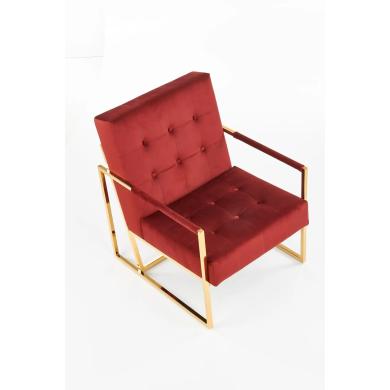 Кресло мягкое Halmar Prius Бордовый - 9 Кресло мягкое Halmar Prius Бордовый V-CH-PRIUS-FOT-BORDOWY фото - 9