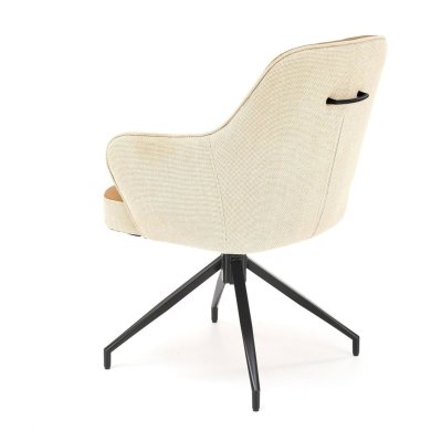 Обідній стілець поворотний Halmar K527 Бежевий - 2 Обідній стілець поворотний Halmar K527 Бежевий V-CH-K/527-KR-BRĄZOWY фото - 2