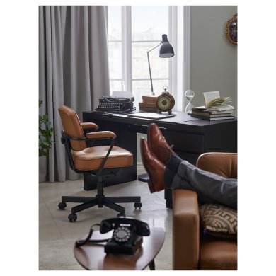IKEA Офисное кресло ALEFJALL Коричневый (ИКЕА АЛЕФЬЯЛЛ) 40419982 фото - 8