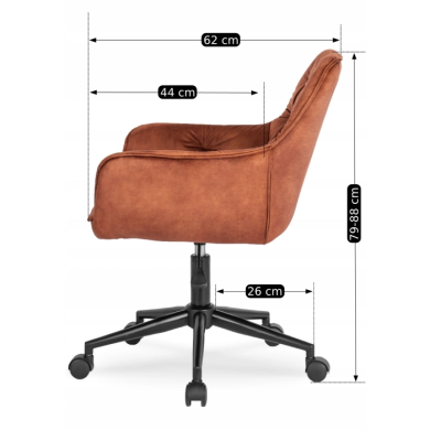 Офісне крісло Mebel Elit MILAN 2 Коричневий - 2 Офісне крісло Mebel Elit MILAN 2 Коричневий ME.MILAN2/RD/V/FO фото - 2