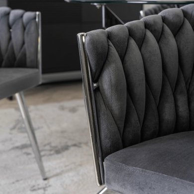 Обідній стілець Mebel Elit SORELLA Welur Сірий - 9 Обідній стілець Mebel Elit SORELLA Welur Сірий ME.SORELLA/P/CH/V/K фото - 9