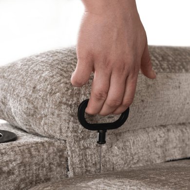 Кресло мягкое раскладное массажное с реклайнером Mebel Elit BOX Welur Бежевый ME.BOX/BZ/V/FW фото - 10