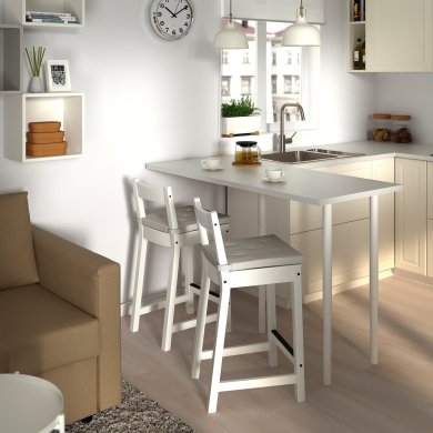 IKEA Барний стілець NORDVIKEN Білий (ИКЕА NORDVIKEN) 60424690 фото - 9