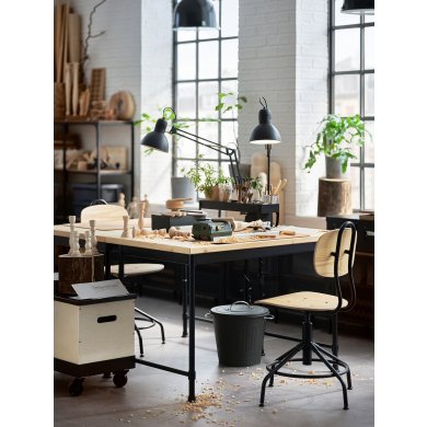 Письменный стол KULLABERG Сосна - 2 IKEA Письменный стол KULLABERG Сосна (ИКЕА КУЛЛАБЕРГ) 80499444 фото - 2