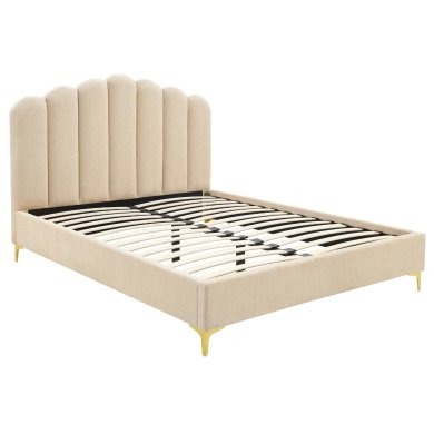 Кровать Mebel Elit GEMINI Welur 160x200 см Бежевый ME.GEMINI/160/BZ/V/LOZ фото - 2