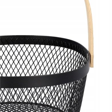 Корзина Homla FORRES | Черный / Дерево - 6 Корзина Homla FORRES | Черный / Дерево 164402 фото - 6