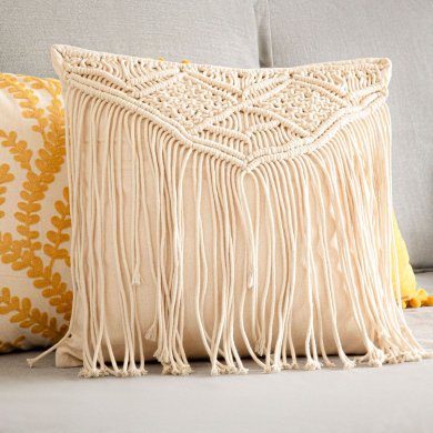 Декоративна наволочка Homla TULIA 45х45 см Екрю 213147 фото - 6