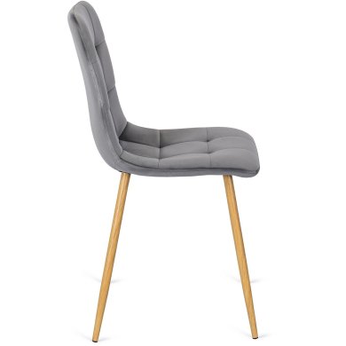 Обеденный стул Mebel Elit FREDY Welur Серый ME.FREDY/P/D/V/K фото - 3