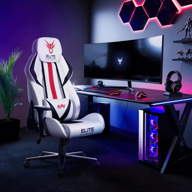 Геймерське крісло Mebel Elit FURY Білий ME.FURY/B/E/T/FO фото - 11