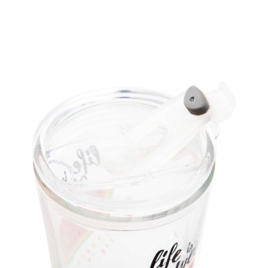 Склянка з кришкою Homla EMBO 0,5 л | Прозорий - 3 Склянка з кришкою Homla EMBO 0,5 л | Прозорий 207482 фото - 3