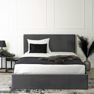 Кровать Mebel Elit MELIA Welur 140x200 см Темно-серый ME.MELIA/140/P/V/LOZZPOJ фото - 10