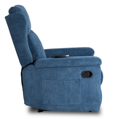 Кресло мягкое раскладное массажное с реклайнером Mebel Elit SEBASTIAN Velvet Синий ME.SEBASTIAN/GR/SZTR/FW фото - 5