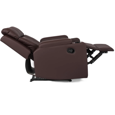 Кресло мягкое раскладное с реклайнером Mebel Elit KOBI Коричневый ME.KOBI/BR/E/FW фото - 4