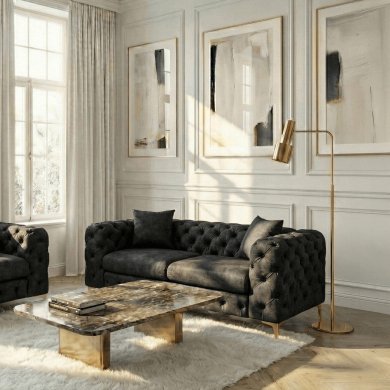 Диван Mebel Elit SORRENTO 2S Чорний ME.SORRENTO2S/CZ/V/SOF фото - 7