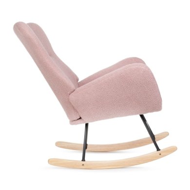 Кресло-качалка Homla LUNNIE TEDDY BOUCLE Розовый 217961 фото - 3