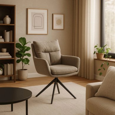 Обеденный стул поворотный Mebel Elit PAUL Светло-коричневый ME.PAUL/BR/CZ/T/K фото - 6