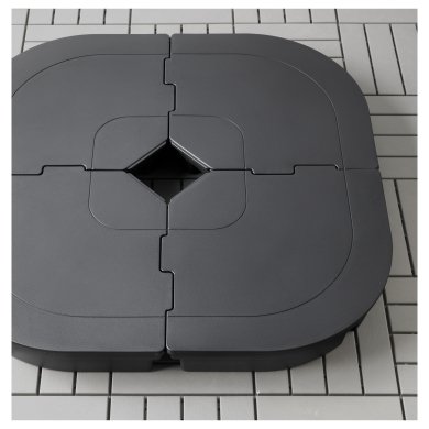 IKEA Основа для садового зонта SVARTO 99х99 см Темно-серый (ИКЕА SVARTÖ) 10285328 фото - 5