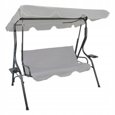 Садовые качели Garden Line 170x110x153 см Серый KRE5422