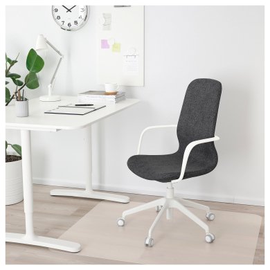 IKEA Офисное кресло LANGFJALL Темно-серый (ИКЕА ЛАНГФЬЯЛЛЬ) 29252865 фото - 2