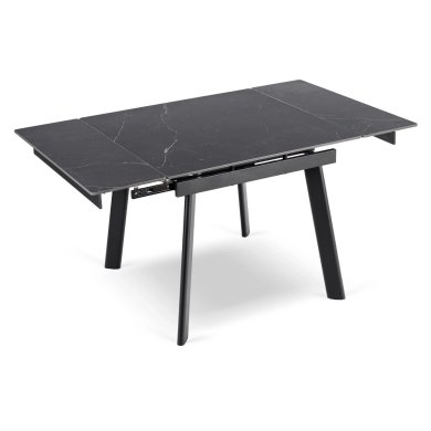 Розкладний обідній стіл Mebel Elit LARES Ceramic Marmur Чорний ME.LARES/CZ/CZ/CER/S90-150 фото - 4