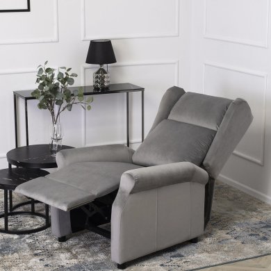 Кресло мягкое раскладное с реклайнером Mebel Elit SIMON Серый - 13 Кресло мягкое раскладное с реклайнером Mebel Elit SIMON Серый ME.SIMON/P/V/FW фото - 13