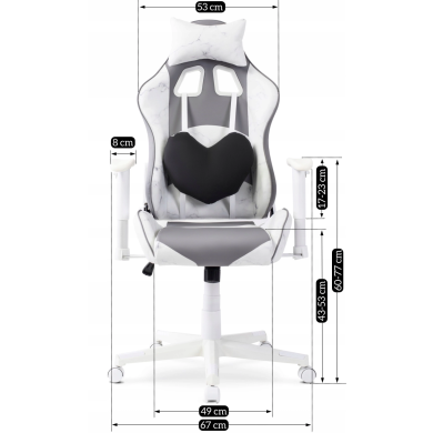 Геймерське крісло Mebel Elit CANDY MINI Сірий ME.KIDCANDY/P/E/FO фото - 6