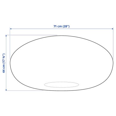 IKEA Пуф SANDARED Темно-синий (ИКЕА АВСТРИЯ) 50363970 фото - 16