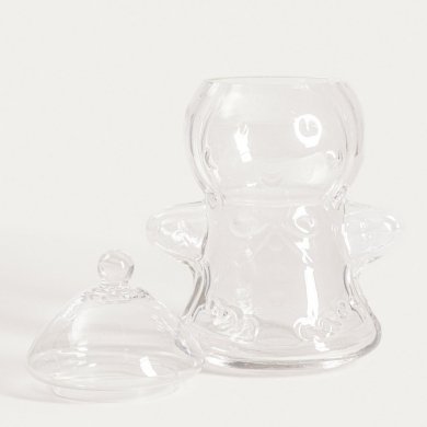 Декоративный контейнер Homla TINSEL 18,5х33,5 см Прозрачный 241723 фото - 2