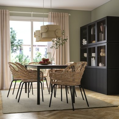 IKEA Килим TIDTABELL 200х300 см Сірий (ИКЕА ТИДТАБЕЛЛ) 20561858 фото - 5