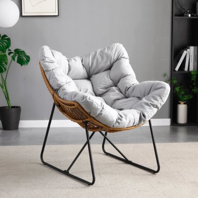 Садове крісло Mebel Elit FIN Сірий ME.FIN/P/T/FW фото - 5