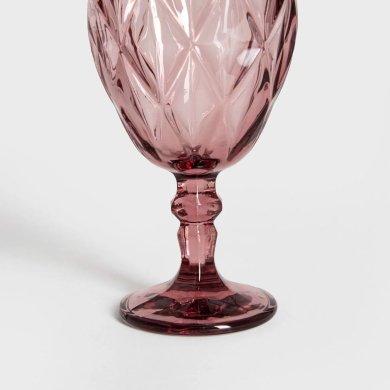 Набір келихів для вина Homla LUNO 340 мл 4 шт Рожевий 239818 фото - 3