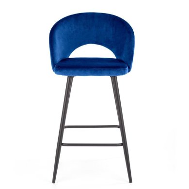 Барный стул Halmar H-96 Velvet Синий V-CH-H/96-GRANATOWY фото - 9