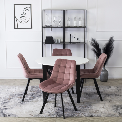 Обідній стілець Mebel Elit RICK Welur Рожевий ME.RICK/R/V/K фото - 5