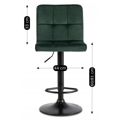 Барный стул Mebel Elit NERO Welur Зеленый ME.NERO/Z/CZ/V/H фото - 9