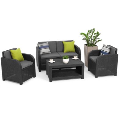 Комплект садових меблів Keter MODENA 4 Графіт 213839 фото - 2