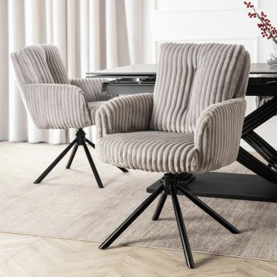 Обеденный стул поворотный Mebel Elit JUNE Velvet Серый ME.JUNE/P/SZTR/K фото - 6