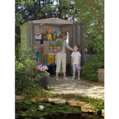 Садовий будиночок Keter FACTOR 178х196x208 см Бежевий 230452-1 фото - 11