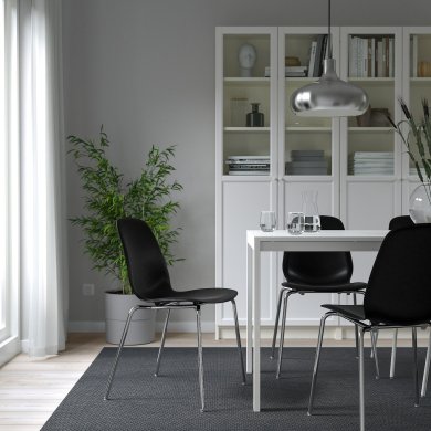 IKEA Обідній стілець LIDAS Чорний (ИКЕА ЛИДАС) 99505567 фото - 5