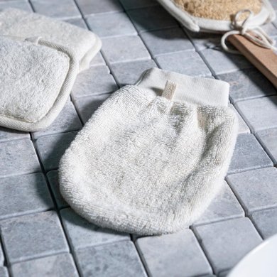 Рукавиця для миття та масажу Homla KASEY Екрю - 3 Рукавиця для миття та масажу Homla KASEY Екрю 222874 фото - 3