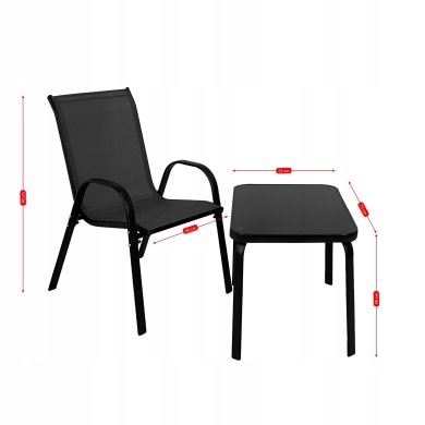 Комплект садових меблів Kontrast MALAGA Сірий 5.90.13136 фото - 16