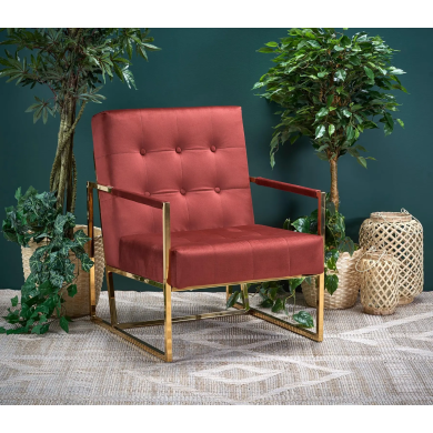 Кресло мягкое Halmar Prius Бордовый - 4 Кресло мягкое Halmar Prius Бордовый V-CH-PRIUS-FOT-BORDOWY фото - 4