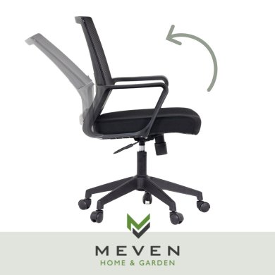Офісне крісло Meven MERCURY Чорний - 9 Офісне крісло Meven MERCURY Чорний MV-QS-O2114-MERCURY фото - 9