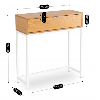 Туалетний стіл Mebel Elit PETRA Дуб - 6 Туалетний стіл Mebel Elit PETRA Дуб ME.PETRA/D/B/B фото - 6