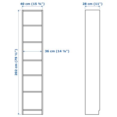 IKEA Стеллаж BILLY Белый (ИКЕА БИЛЛИ) 50263838 фото - 10