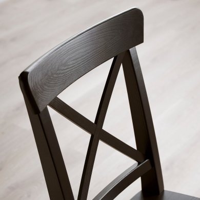 IKEA Обідній стілець INGOLF Чорний (ИКЕА ИНГОЛЬФ) 60217822 фото - 21